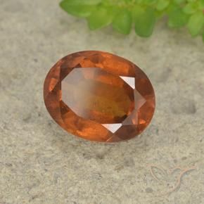 Granato hessonite Arancione Ambra naturale da 2.25 ct, Ovale, VS-SI