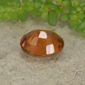 Granato hessonite Arancio giallastro naturale da 1.86 ct, Ovale, VS-SI
