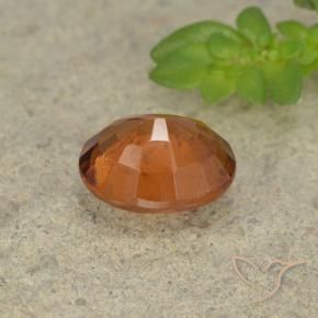 Granato hessonite Arancione scuro naturale da 1.66 ct, Ovale, VS-SI