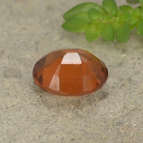 Granato hessonite Arancione scuro naturale da 2.00 ct, Ovale, VS-SI