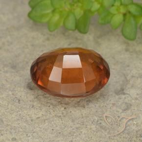 Granato hessonite Arancione scuro naturale da 2.48 ct, Ovale, VS-SI