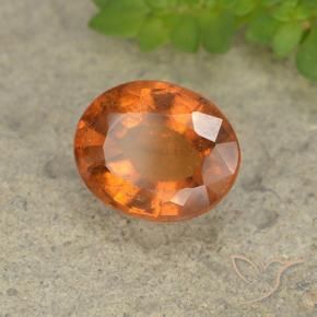 Granato hessonite Arancio Medio naturale da 2.09 ct, Ovale, VS-SI