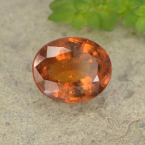 Granato hessonite Arancione Ambra naturale da 2.18 ct, Ovale, VS-SI