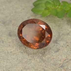 Granato hessonite Arancione scuro naturale da 1.78 ct, Ovale, VS-SI