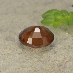 Granato hessonite Arancione scuro naturale da 1.78 ct, Ovale, VS-SI