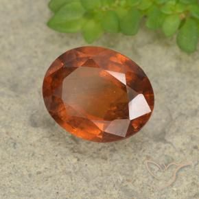 Granato hessonite Arancione Ambra naturale da 2.27 ct, Ovale, VS-SI