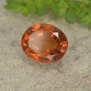 Granato hessonite Arancione Ambra naturale da 1.81 ct, Ovale, VS-SI