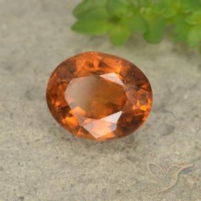 Granato hessonite Arancione Ambra naturale da 1.82 ct, Ovale, VS-SI