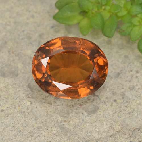 1.95ct Naturale Arancio Medio Granato hessonite, Ovale, VS-SI