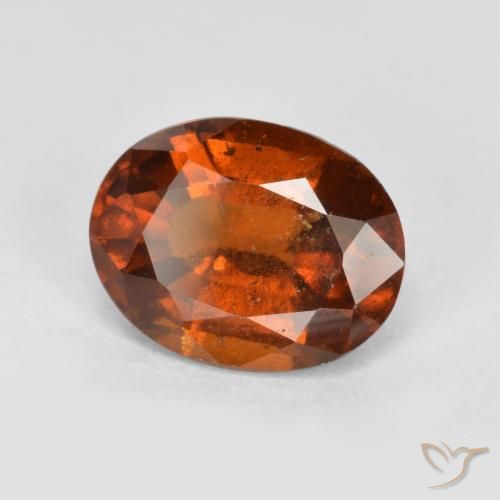 Granato hessonite Arancione scuro naturale da 1.96 ct, Ovale, VS-SI