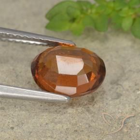 Granato hessonite Arancione scuro naturale da 2.30 ct, Ovale, VS-SI