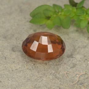 Granato hessonite Arancione scuro naturale da 1.73 ct, Ovale, VS-SI