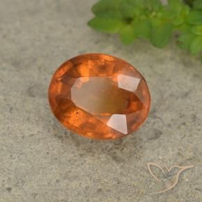 Granato hessonite Arancione scuro naturale da 2.05 ct, Ovale, VS-SI