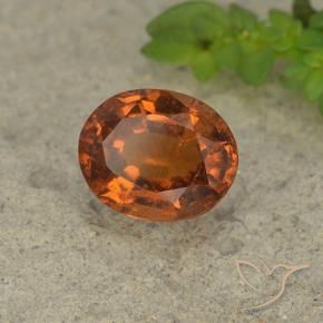 Granato hessonite Arancione scuro naturale da 2.12 ct, Ovale, VS-SI