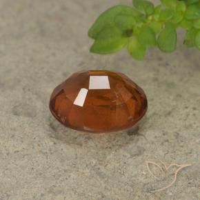 Granato hessonite Arancione scuro naturale da 2.12 ct, Ovale, VS-SI