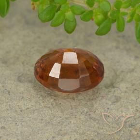 Granato hessonite Arancione scuro naturale da 1.89 ct, Ovale, VS-SI