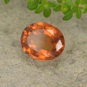 Granato hessonite Arancio medio-scuro naturale da 1.96 ct, Ovale, VS-SI