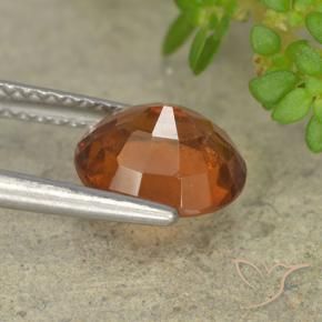 Granato hessonite Arancione scuro naturale da 2.20 ct, Ovale, VS-SI