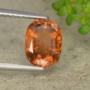 Granato hessonite Arancio medio-scuro naturale da 1.84 ct, Ovale, VS