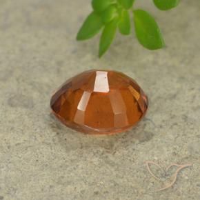 Granato hessonite Arancione scuro naturale da 1.77 ct, Ovale, VS