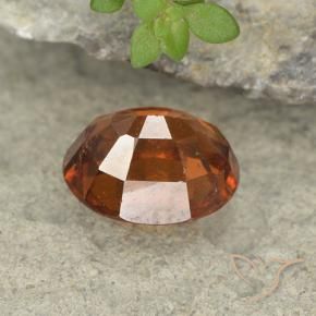 Granato hessonite Arancione scuro naturale da 2.08 ct, Ovale, VS
