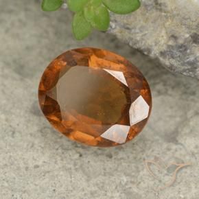 Granato hessonite Arancio medio-scuro naturale da 1.79 ct, Ovale, VS-SI