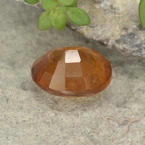 Granato hessonite Arancio giallastro naturale da 2.06 ct, Ovale, VS-SI