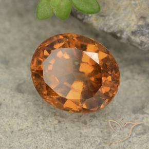 Granato hessonite Arancio Terra naturale da 1.79 ct, Ovale, VS-SI