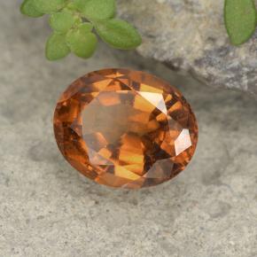 Granato essonite naturale arancione da 1,91 ct, taglio ovale, VS