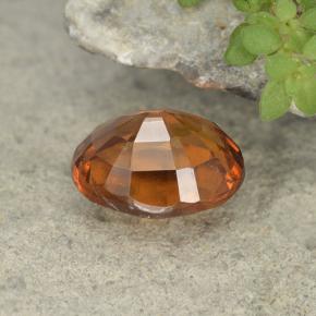 Granato essonite naturale arancione da 1,91 ct, taglio ovale, VS