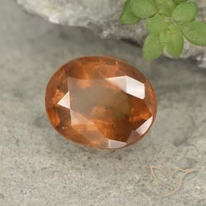 Granato hessonite Arancione scuro naturale da 1.73 ct, Ovale, VS-SI