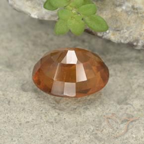 Granato hessonite Arancione scuro naturale da 1.73 ct, Ovale, VS-SI