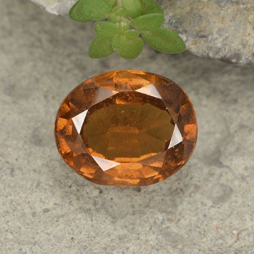 1.93ct Naturale Arancio medio-scuro Granato hessonite, Ovale, VS
