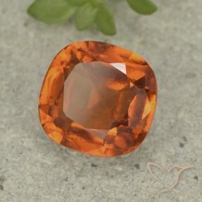 Granato hessonite Arancione scuro naturale da 1.80 ct, Cuscino, VS-SI