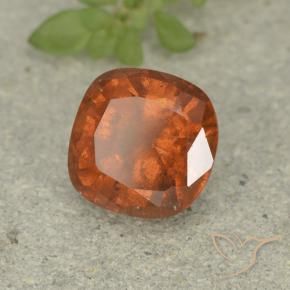 Granato hessonite Arancio Medio naturale da 1.74 ct, Cuscino, VS-SI