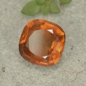 Granato hessonite Arancio Medio naturale da 1.60 ct, Cuscino, VS-SI