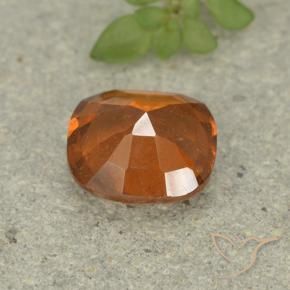 Granato hessonite Arancio Medio naturale da 1.60 ct, Cuscino, VS-SI