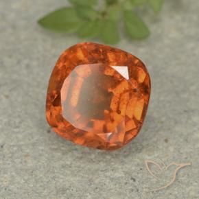 Granato hessonite Arancione scuro naturale da 1.92 ct, Cuscino, VS-SI