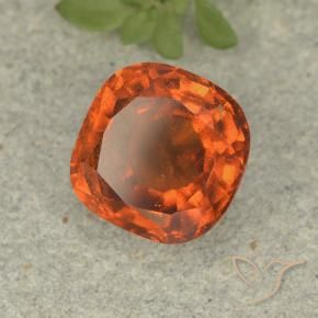 Granato hessonite Arancione scuro naturale da 1.91 ct, Cuscino, VS