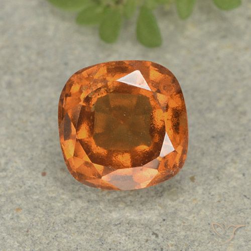 1.92ct Naturale Arancio Medio Granato hessonite, Cuscino, VS-SI