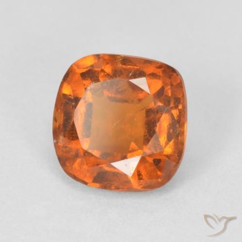 Granato hessonite Arancione scuro naturale da 1.83 ct, Cuscino, VS-SI