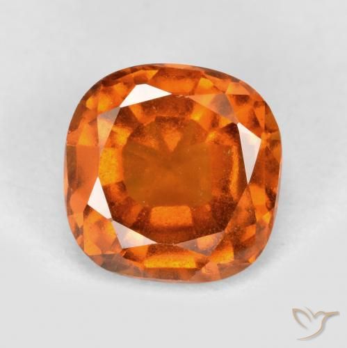 1.79ct Naturale Arancio Medio Granato hessonite, Cuscino, VS