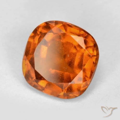 Granato hessonite Arancio Medio naturale da 1.79 ct, Cuscino, VS