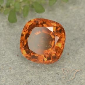 Granato hessonite Arancio giallastro naturale da 1.88 ct, Cuscino, VS-SI