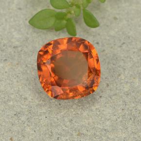 Granato hessonite Arancione naturale da 1.54 ct, Taglio a cuscino, VS-SI