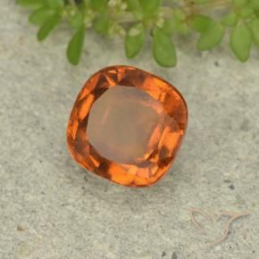Granato hessonite Arancio Medio naturale da 1.78 ct, Cuscino, VVS-VS