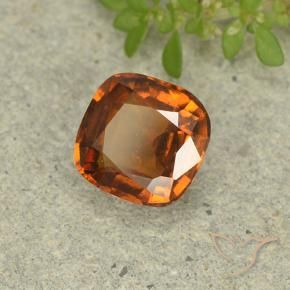 Granato hessonite Arancione scuro naturale da 1.60 ct, Cuscino, VS