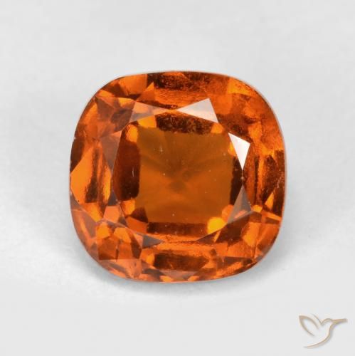 1.94ct Naturale Arancia Fuoco Granato hessonite, Cuscino, VS