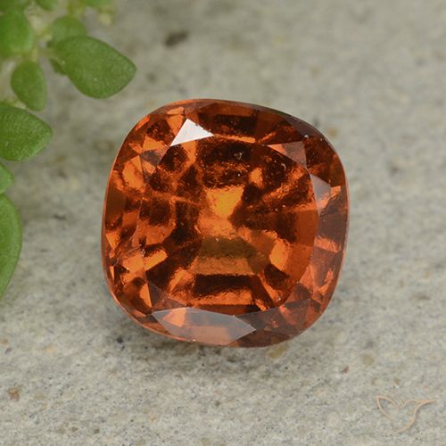 1.94ct Naturale Arancio Medio Granato hessonite, Cuscino, VS