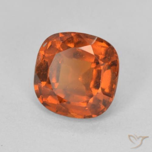 Granato hessonite Arancione rossastra naturale da 1.93 ct, Cuscino, VS